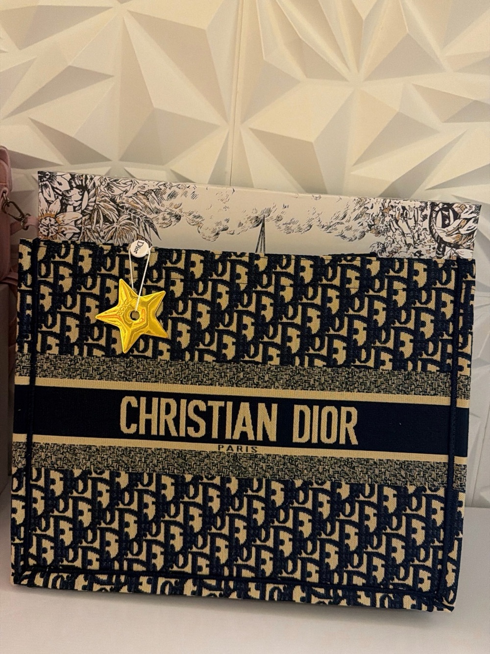 Dior Navy and Beige CHRISTIAN DIOR Canvas Coffee Table Book